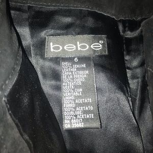 BEBE genuine suede leather pants